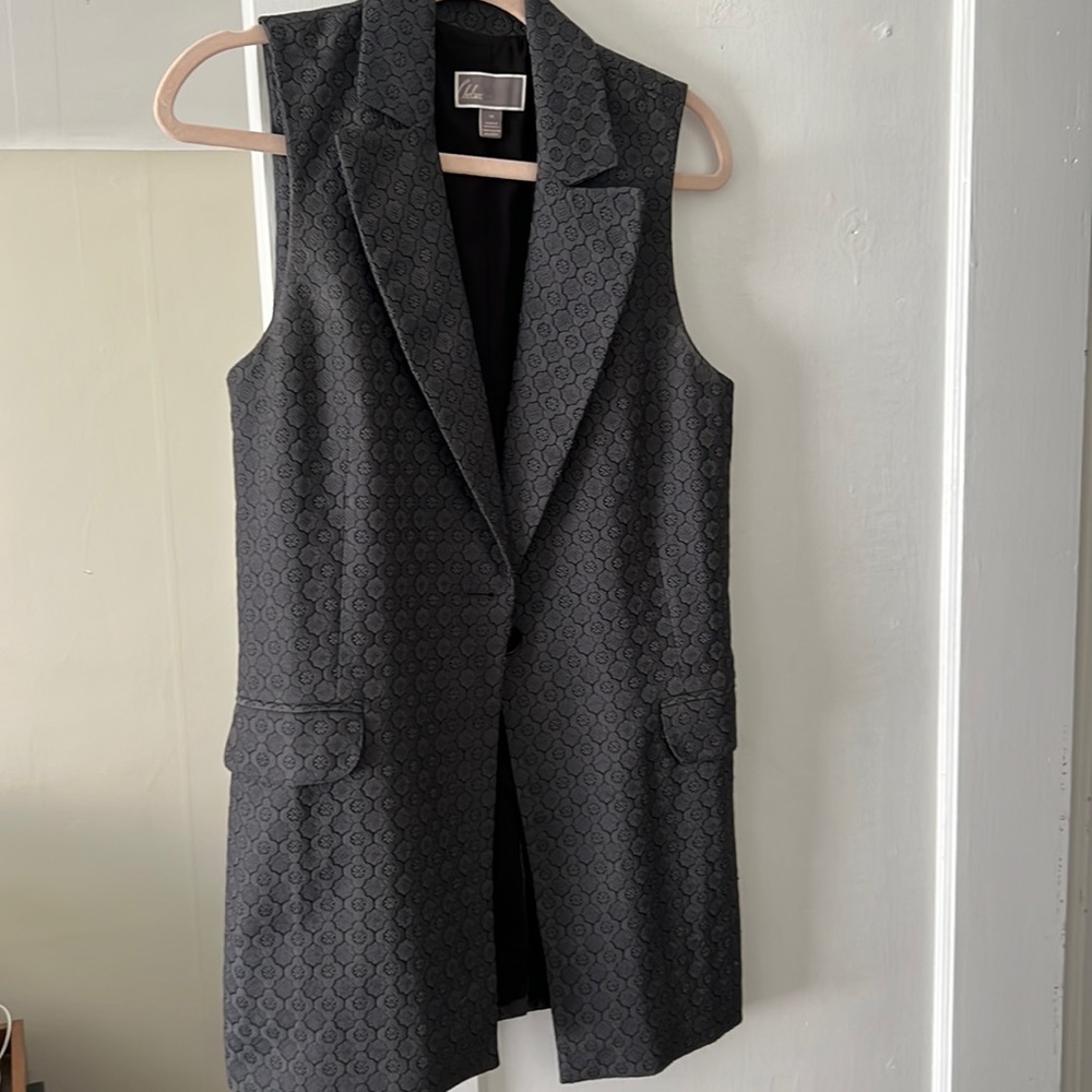 Long blazer vest